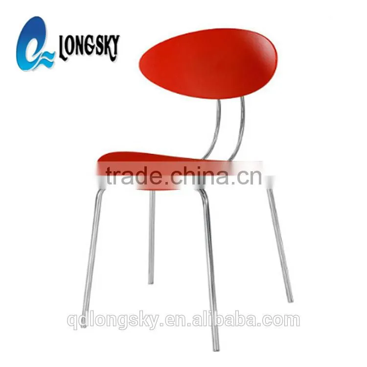 LS-4023 High Quatlity Elegant Modern Designer Plastic Dining Chair stackable pp chair price