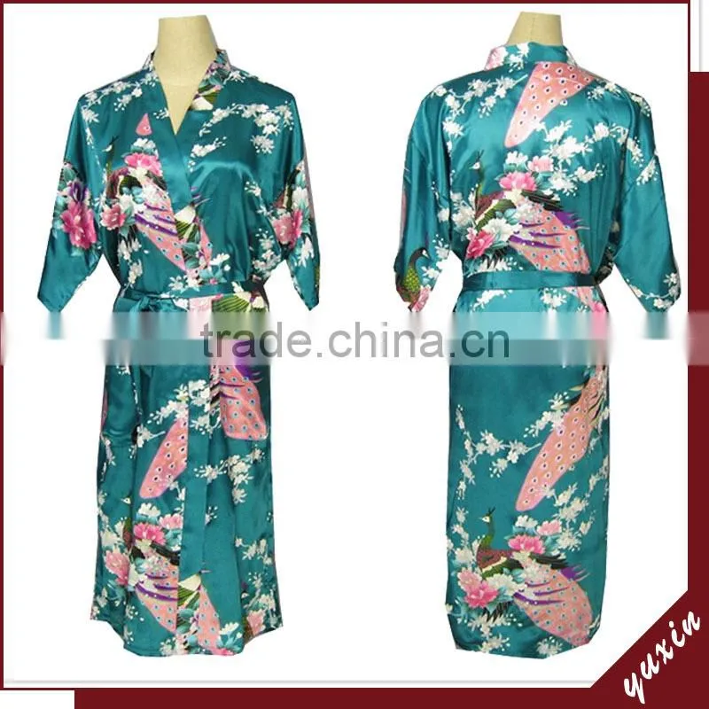 satin robe bath robe Custom made japanese sex girl kimono 0609017