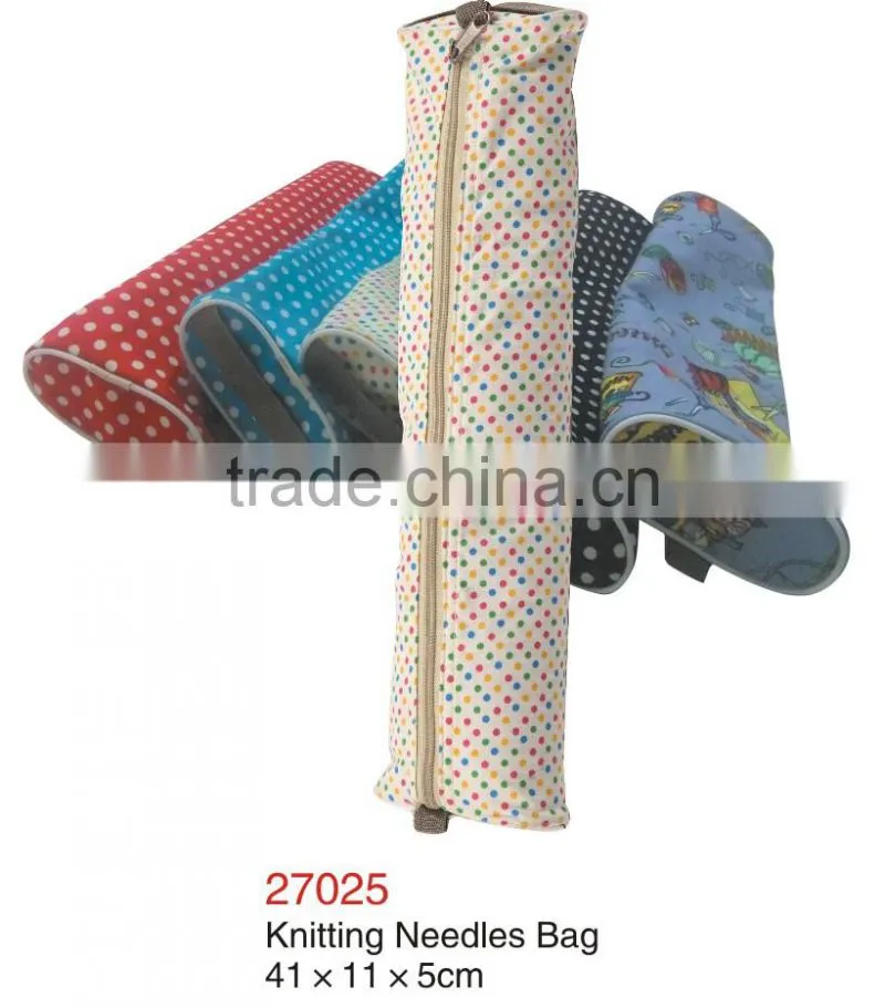 D&D Cotton Knitting Needles Bag Storage With Zipper