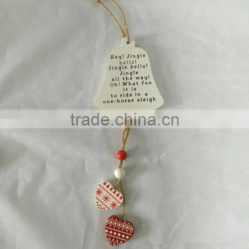 Popular Wholesale Festival Items Promotional Wood Hanging Craft
