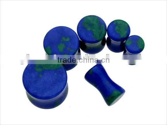 Double flare marble stone ear plug /ear ecpander