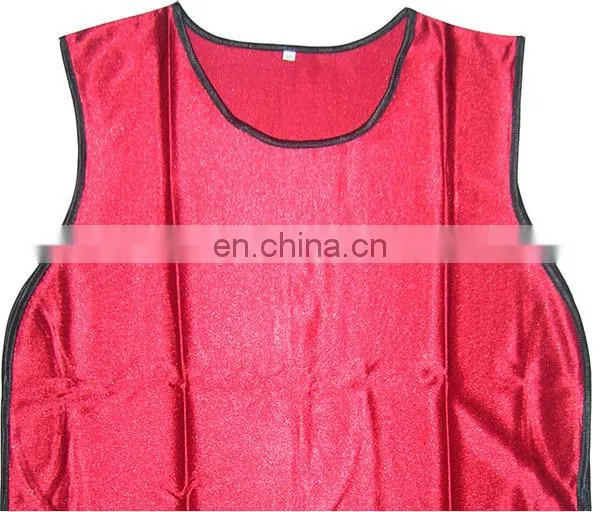 Soccer vest custom bibs elastic cord provide printing Mesh sports bibs