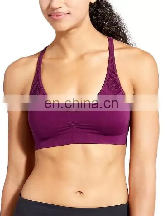 2017 New Fashion Hot sales women top wholesale sports polyester bra