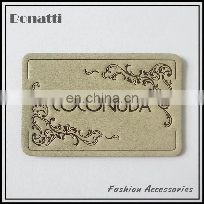 Genuine leather labels custom high quality patches for fashion jeans