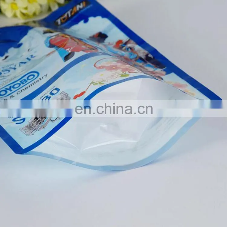 Food grade laminated aluminum foil packaging red wine liquid stand up spout pouch with handle