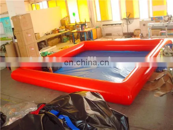 Red inflatable custom small ball pit pool 15ft