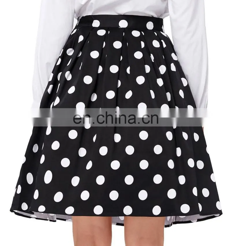 Grace Karin Vintage Pinup 50S 60S Polka Dots Cotton Skirts CL6294-2#