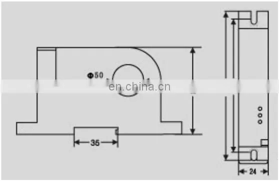 true effective measurement adopted Ac 0-600A current sensor DC signal output