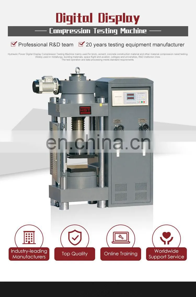 200/300Ton asphalt-concrete mixtures hydraulic compression press strength testing machine