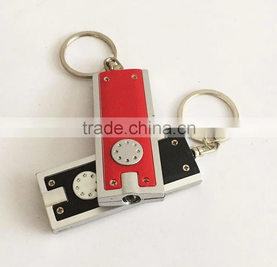 Square LED keychain light key fob lighting