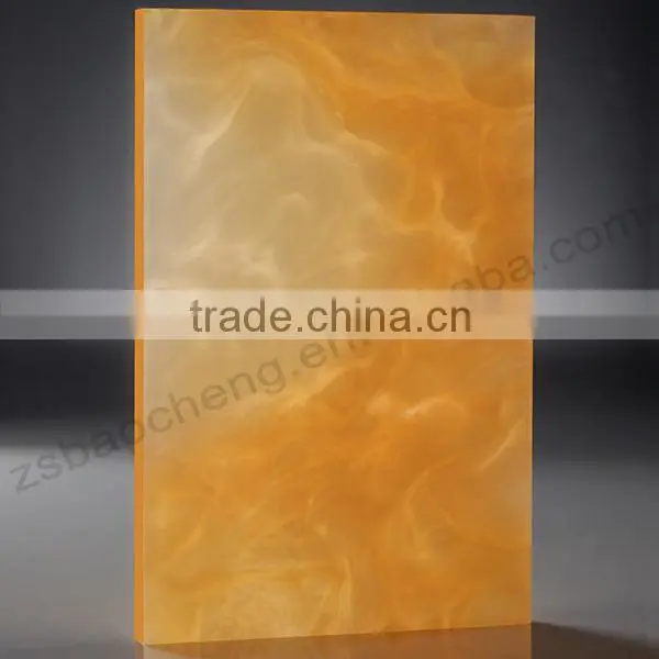 2015 Multifunctional Top quality hotel artificial marble slab