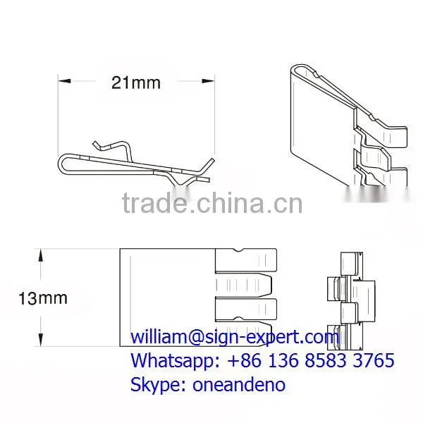 A4 Acrylic pockets leaflet holder for Window Display System
