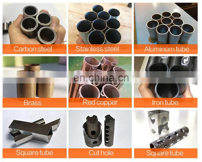 New type fiber laser Aluminum tube Copper tube Alloy tube cutting machine with THREE YEARS WARRANTY