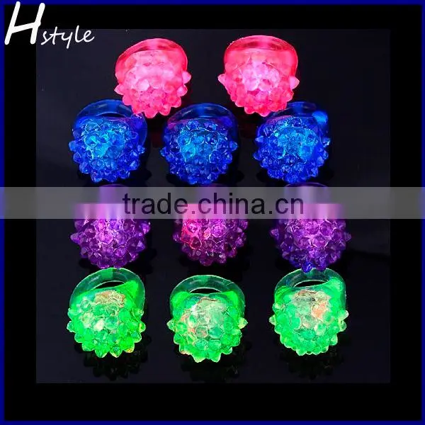Rubber LED Toy Flashing Bumpy Ring SL013