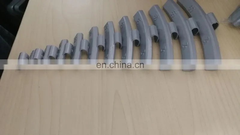 high end zn clip on wheel weights for steel alloy rim 5-60g