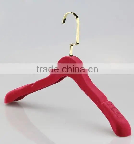 many colors velvet hanger with anti-slip rubber for clothes