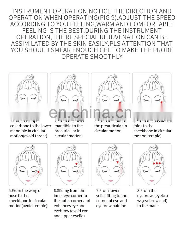RF Skin Rejuvenation Skin Care Beauty Instrument For Home Anti-aging Lifting and Firming Skin Wrinkles Removal Massage Machine