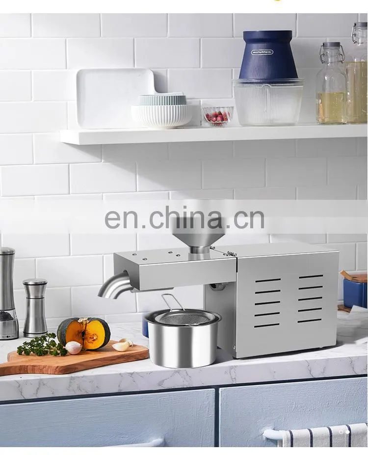 New Design Low Price Peanut Oil Press Machine Kitchen Nut Seeds Oil Expeller Oil Press Extractor