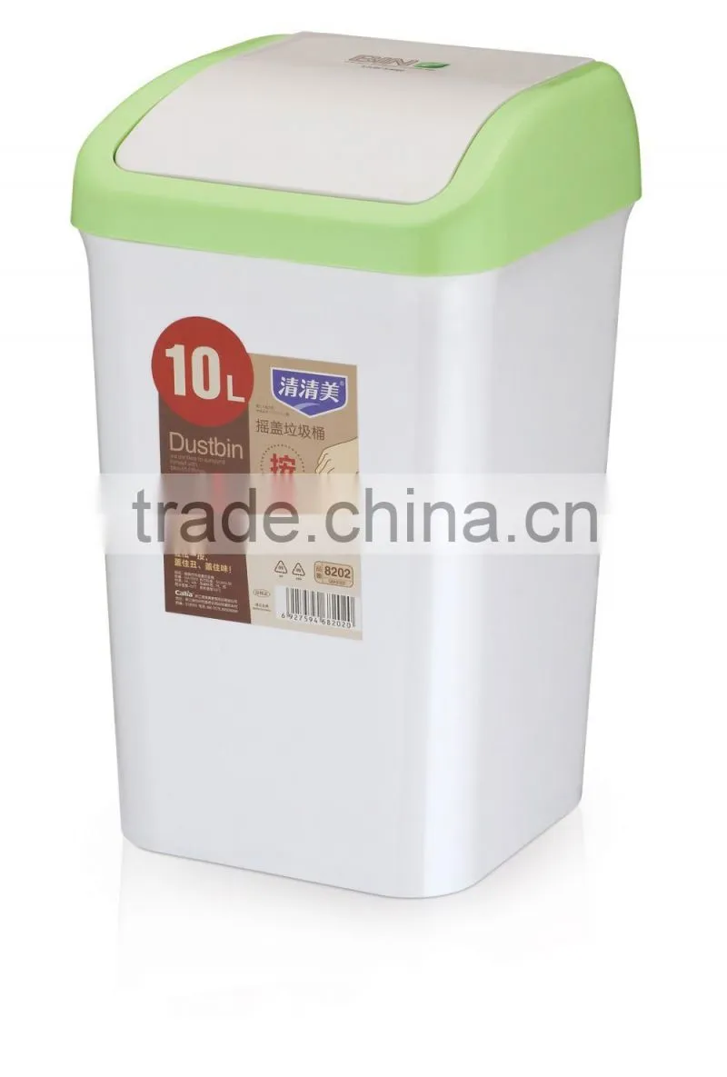 6L Novelty Foot Pedal Plastic Trash Can Waste Bin for Home Use