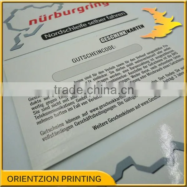 China Scratch Off Cards Printing Factory