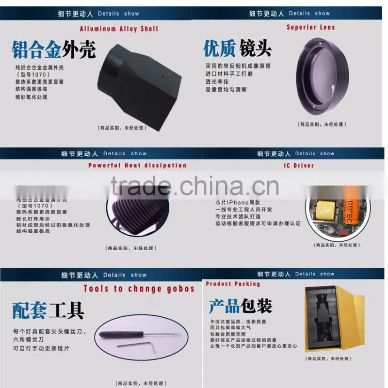 Gobo projector 10W 20W 30W gobo manufacture from china