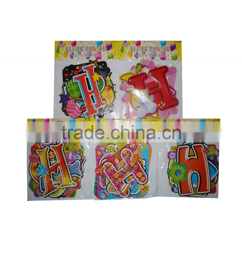 Hot Sale Happy Birthday Letter Banner With Multi-Language, and different designs