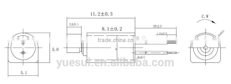 4mm coreless 3.0v dc motor for mobilephone, small toys
