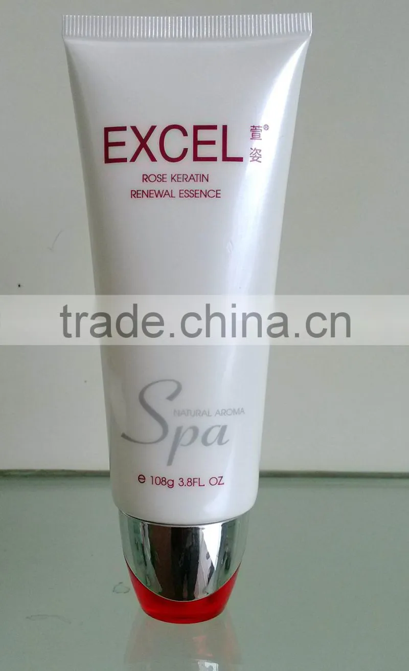 Plastic lotion tube with acrylic cap, massage tube for lotion 120ml