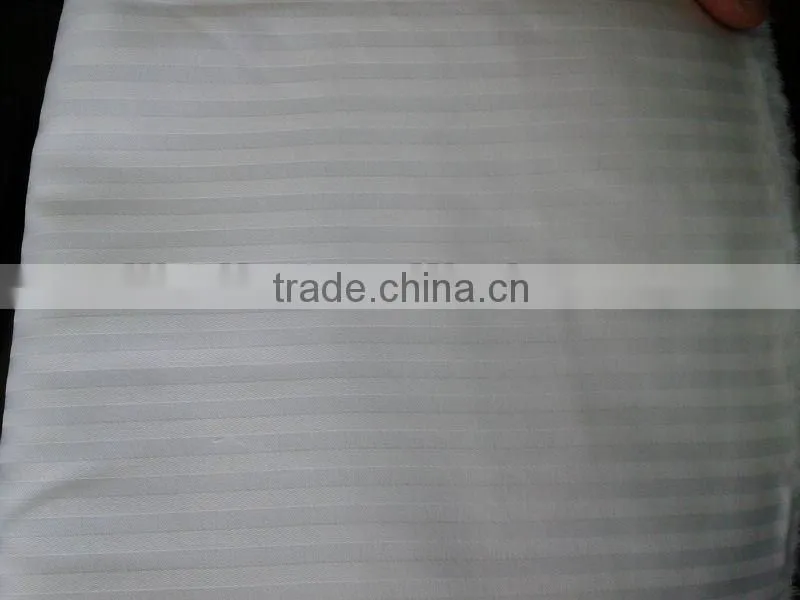 White stripe hotel bedding fabric/100%cotton fabric/hotel bedlinen