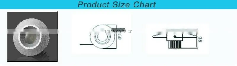 50mm*38mm 1W LED Down Lights