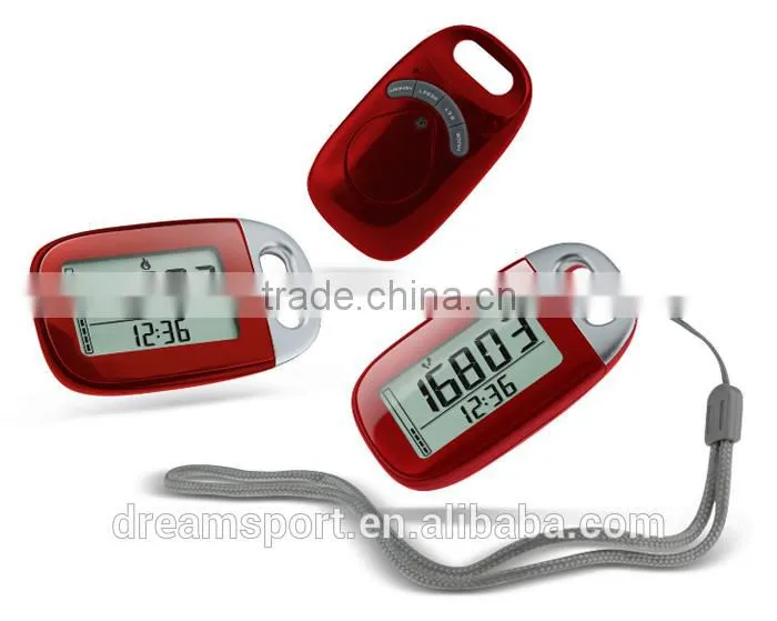 New 2016 3D Walking Pedometer Activity Tracker Multi-colors Monitor Daily Step Count, Distance Travelled (miles or km)