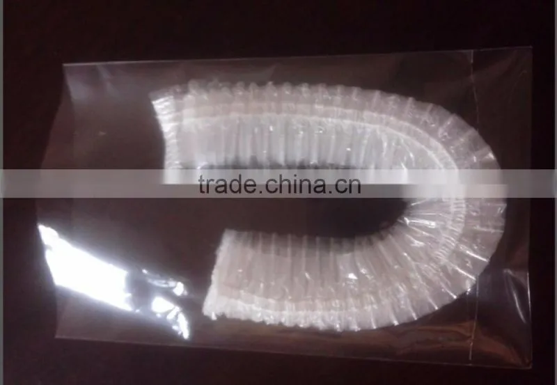 Disposable pe hand made round shower cap