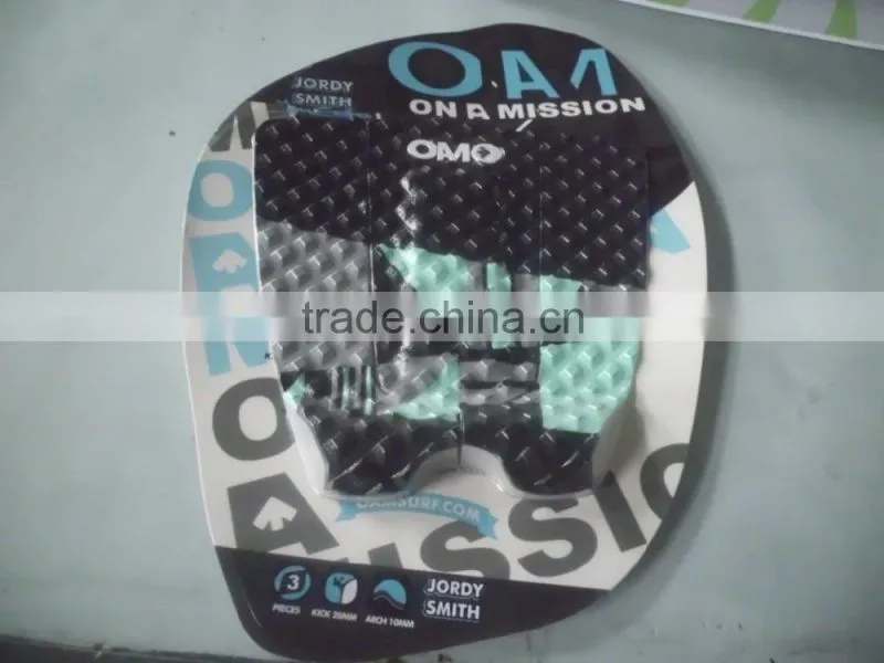 Shrink Package Assorted Color EVA Traction Pad, Deck Grip Pad, Tail Pad, Arch Bar, Kick Tail, Diamond,Square, Rhombus Pattern