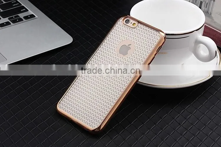 Luxury Clear Electroplating TPU Silicone Gel Soft Case For Apple iPhone 6S / iPhone 6S Plus