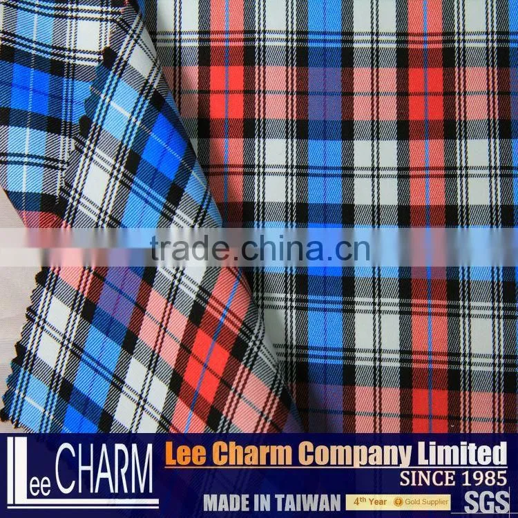 Woman Plaid Blouses Pleated Plaid Skirt
