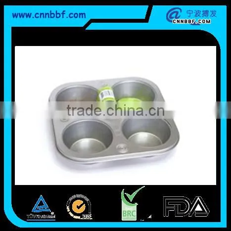Muffin cake baking tray tinplate cake mold 4 cup cake mold