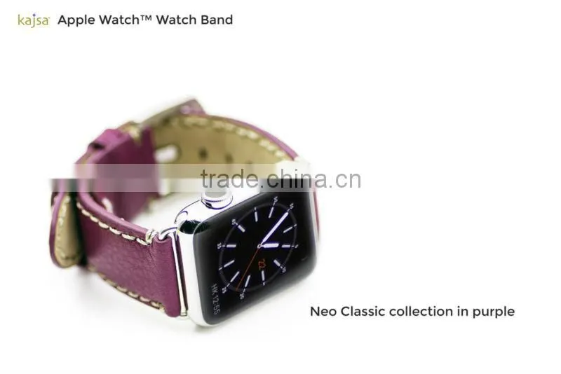 Original kajsa Neo Classic Collection Genuine Leather Watch Band Wrist Strap For 42MM Apple Watch MT-3967