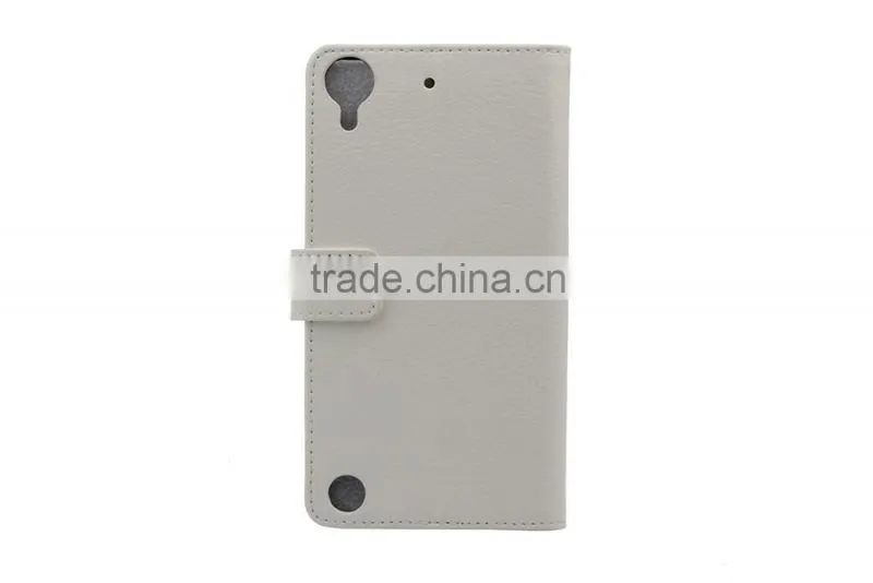 MMT Anti Shock High Quality with Photo Frame PU Leather Flip Case with Card Slot for HTC 530 MMT Litchi Grain Cover MT-5663