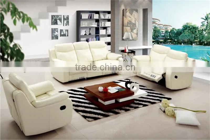 High quality white leather sofas