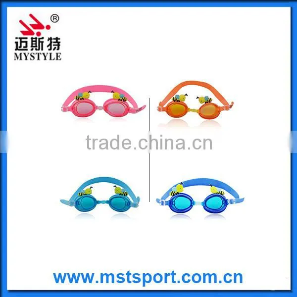 2016 fashion new cute dolphin cartoon kids goggles manufacturer in China
