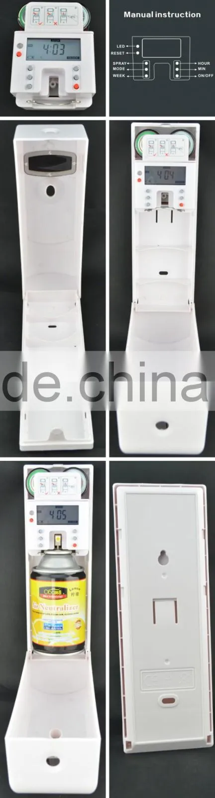LCD automatic aerosol spray dispenser