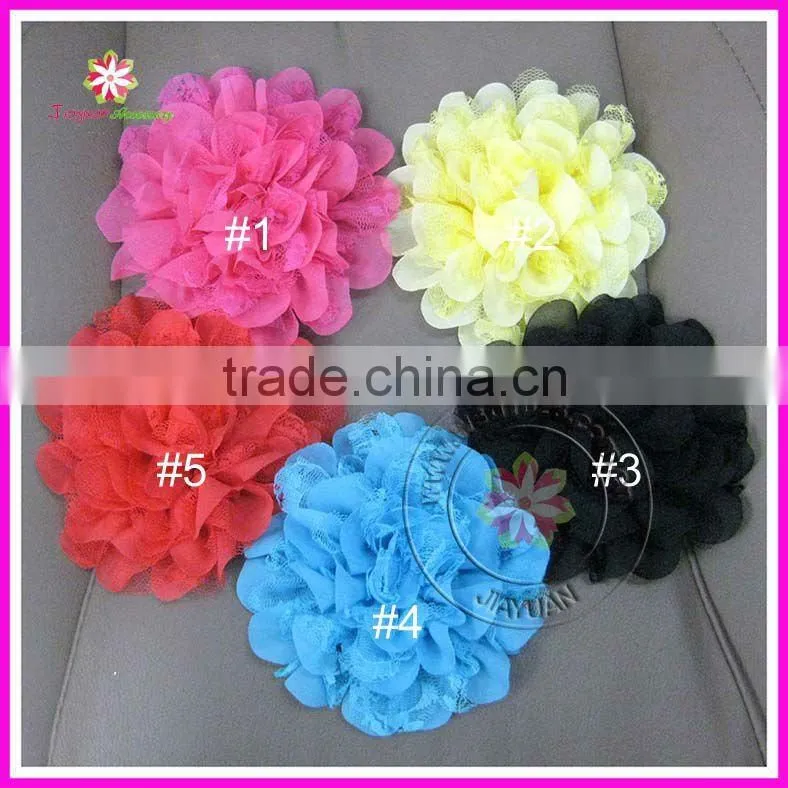 Layers silk flower, silk fabric flower for hair, silk flowers for clothes
