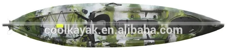 single fishing canoe kajak with rudder and pedal from cool kayak