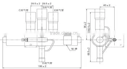 BLR/FRV Series 4 way reversing valve for open and close with OEM factory