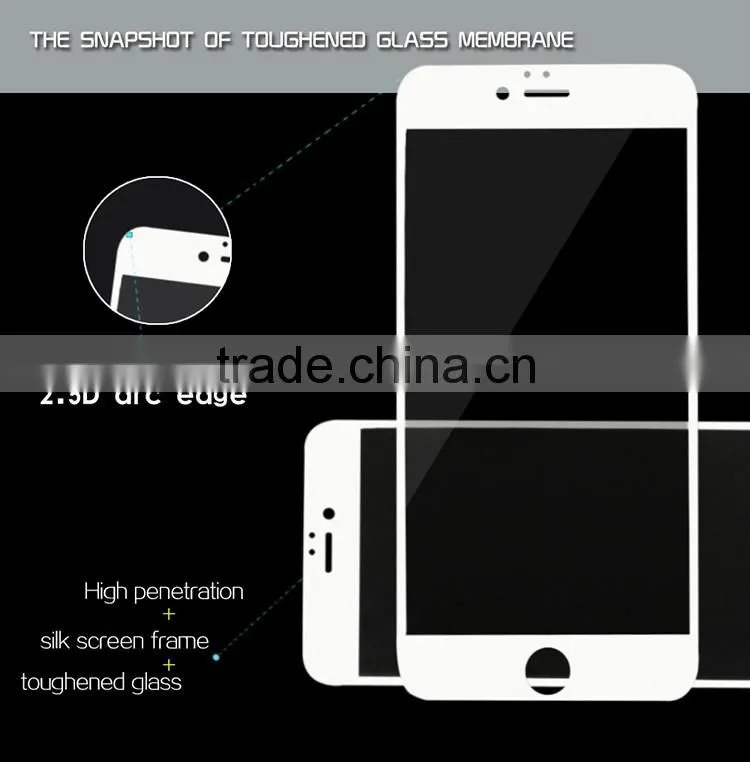 newest arrivel 2.5D 9h anti spy tempered glass screen protector for iphone
