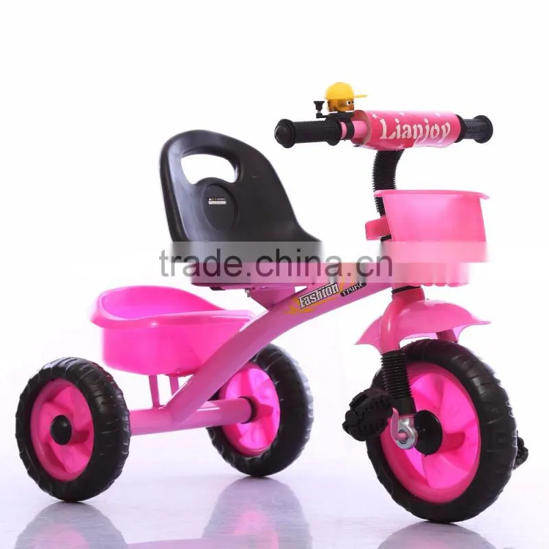 kids tricycle parts with back seat / kids double seat tricycle / plastic tricycle kids bike
