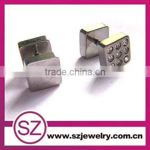 D128 stainless steel wholesale fashion gold earrings 2015 new design