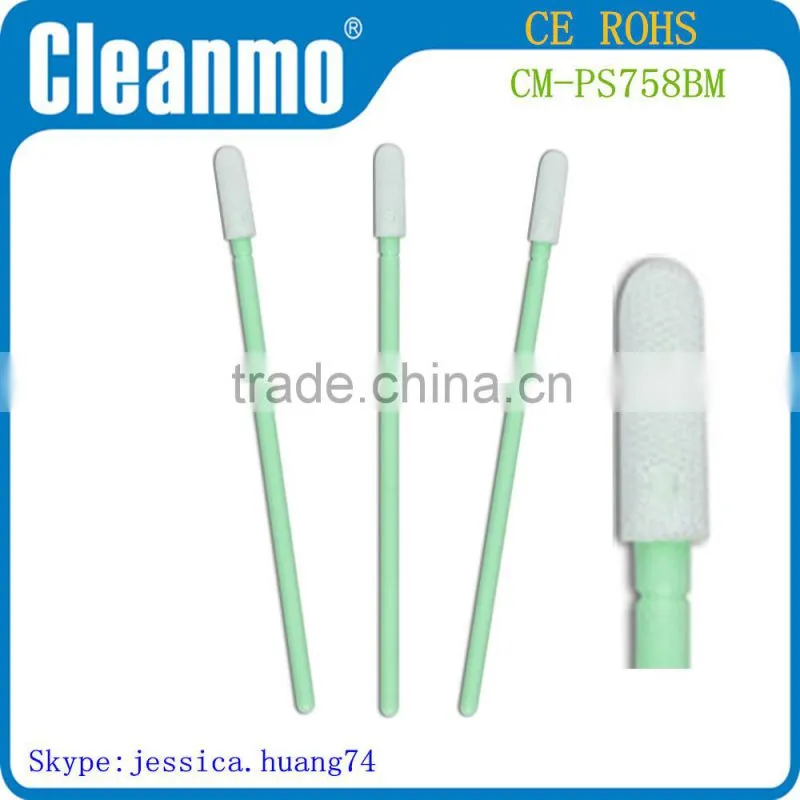 Double layer Microfiber cleanroom swab , cleaning swab PS758BM,2015 hot sale