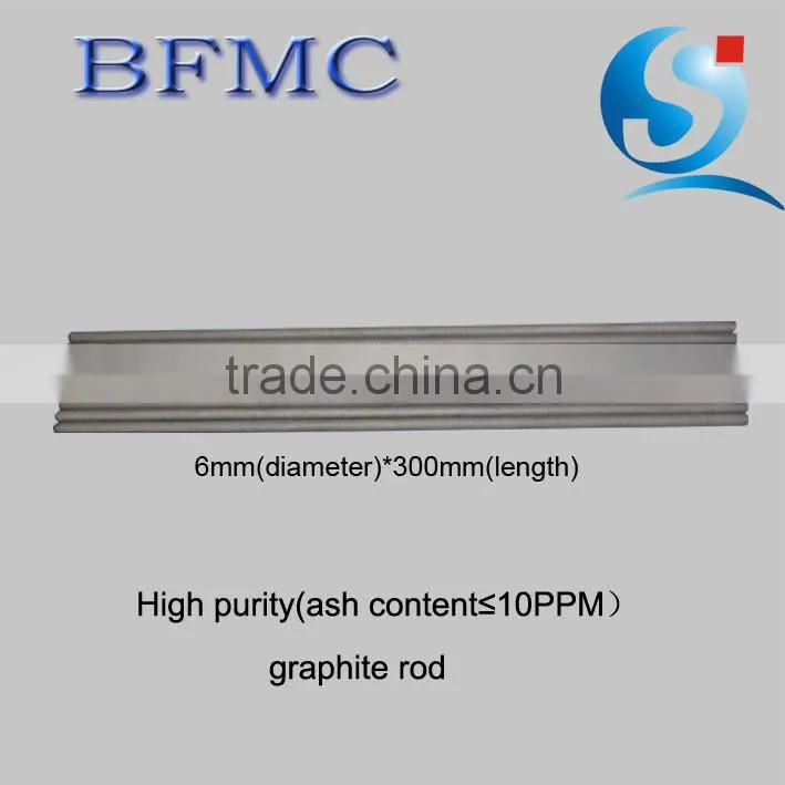 Graphite block and graphite rod
