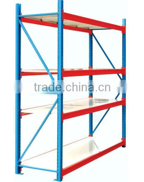 Light Duty Selective Pallet Storage Rack Warehouse Shelf Powder Coated